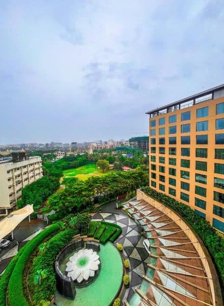 JW Marriott Sahar — aerial